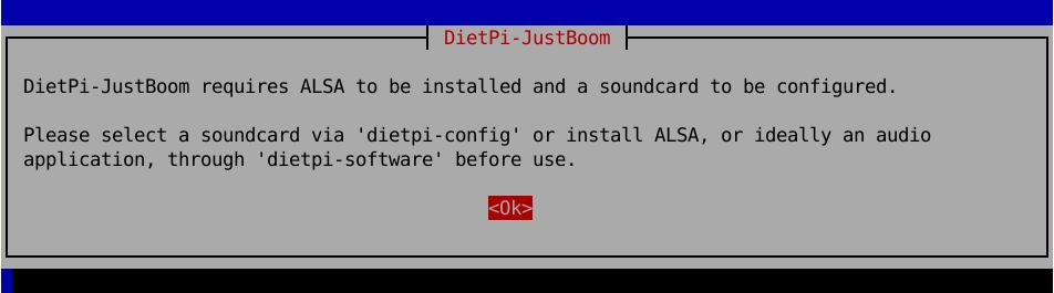 DietPi-JustBoom screenshot