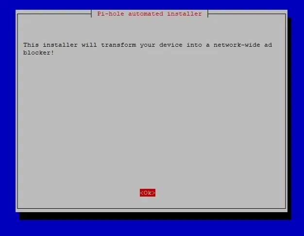 Pi-hole installer 1