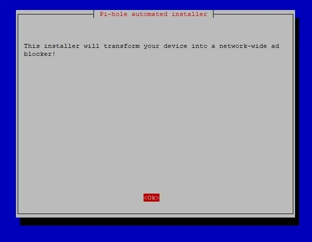 Pi-hole installer 1