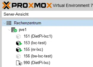 DietPi LXC containers in Proxmox