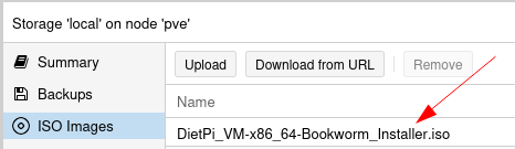 Proxmox ISO file repository