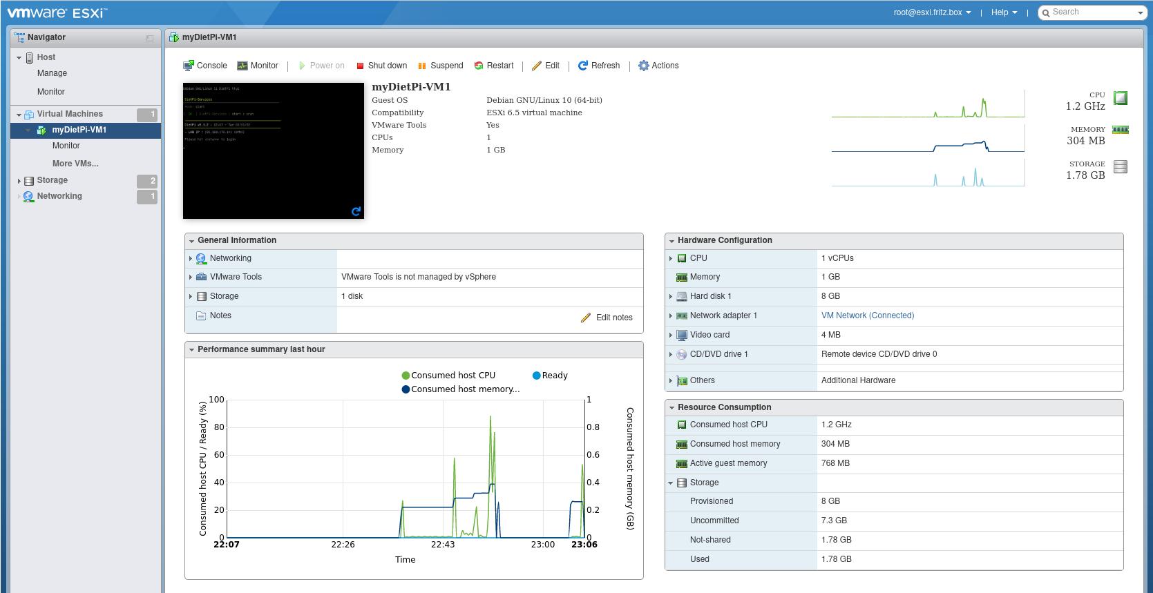 vSphere VM management screenshot 2