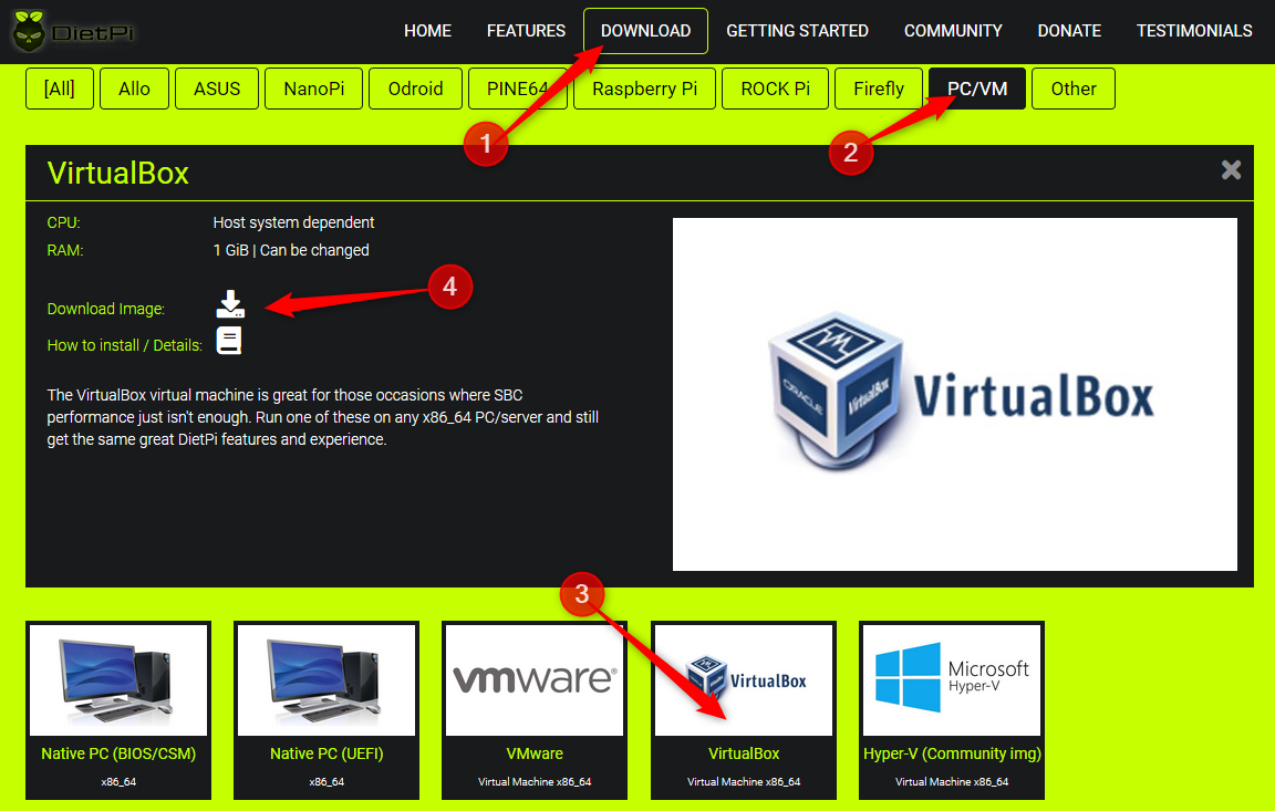 DietPi-VirtualBox-download-image