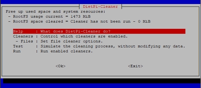 DietPi-Cleaner screenshot