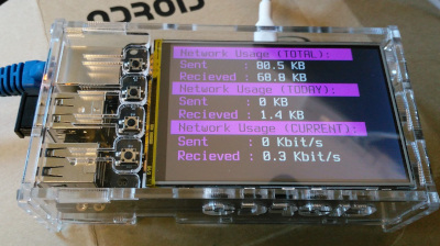 DietPi-CloudShell on Odroid 3.5 LCD photo