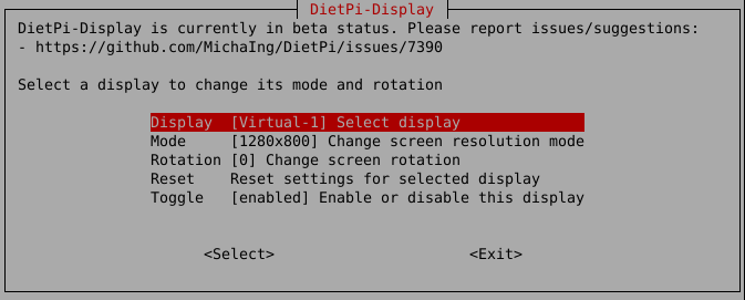 DietPi Tools - Dietpi Display