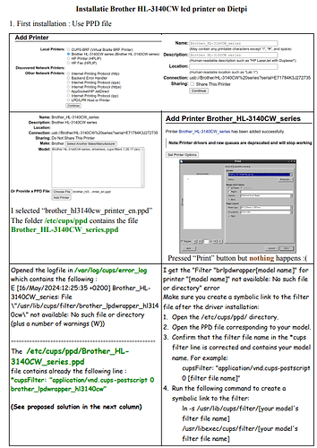 Installation Brother HL-3140CW on Dietpi(1)