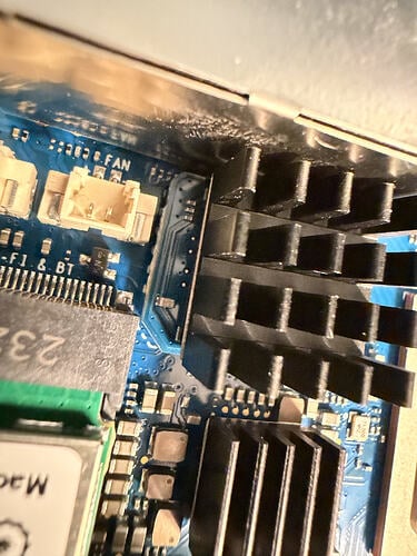 eMMC/Fan top view