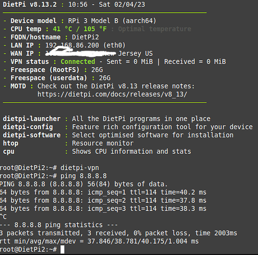 dietpi2working