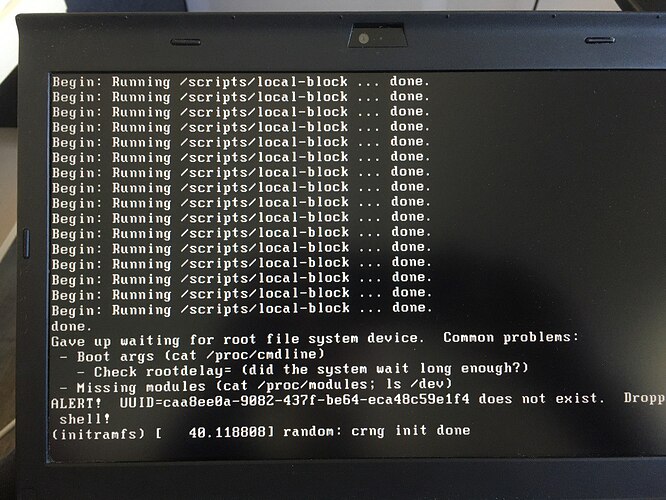 DietPi boot fail