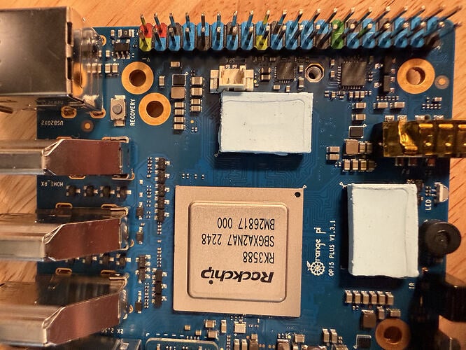 GPIO side top view