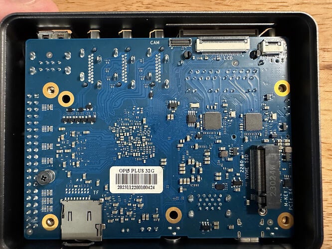 Bottom of board