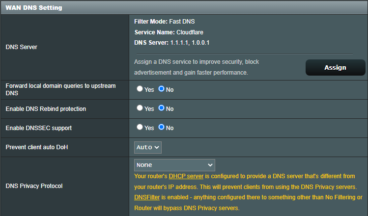 adguard home dns settings