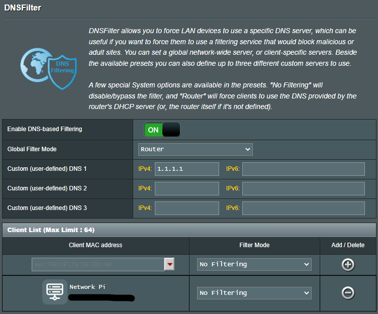 adguard home dns settings