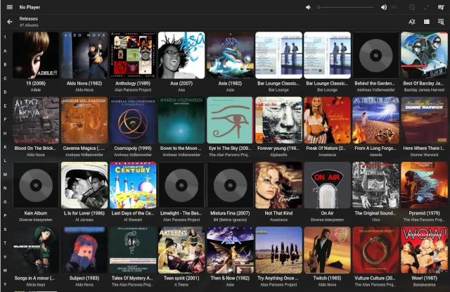 Lyrion Music Server GUI screenshot